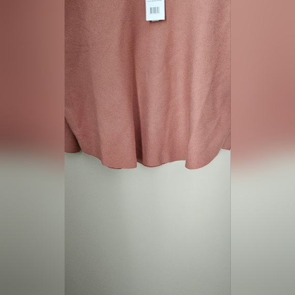 Vila Milano Italy V-Neck Sweater Knit Raglan Sleeve Terracotta/Rust Rayon XL - Picture 6 of 6